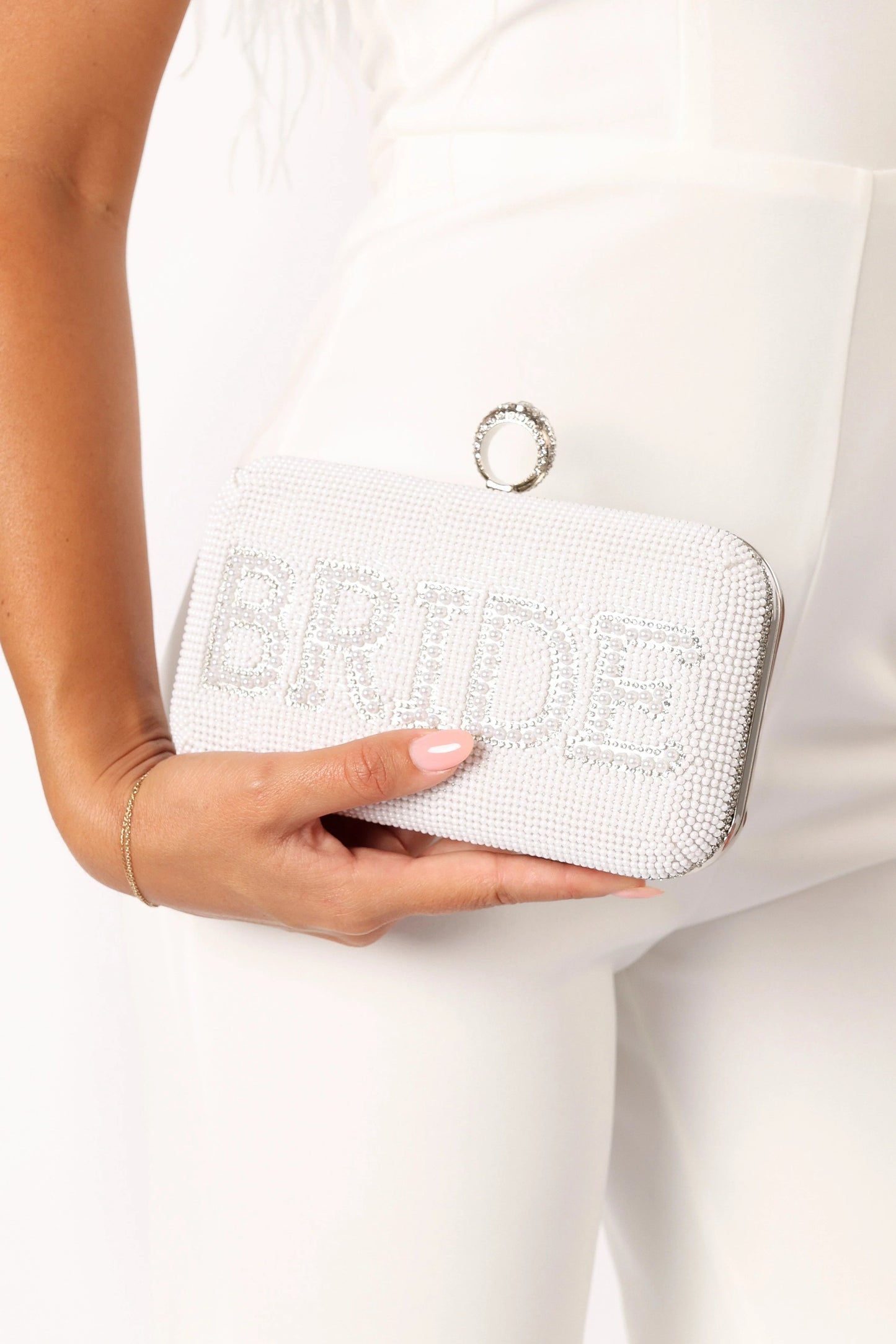 Embellished Clutch Crossbody Bag