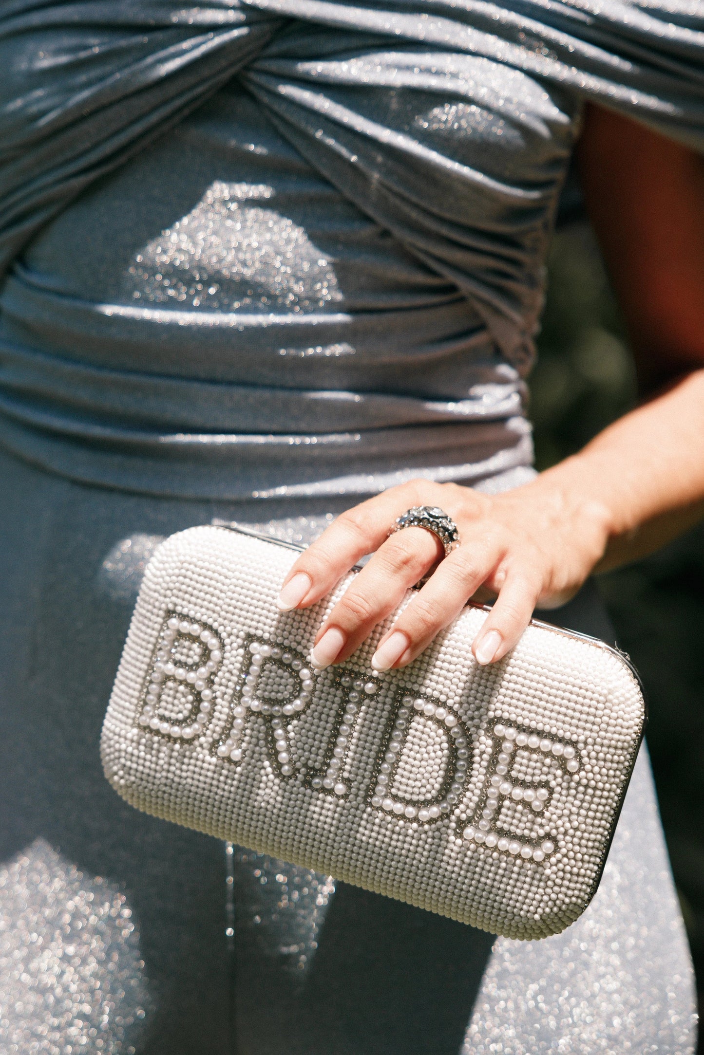 Embellished Clutch Crossbody Bag