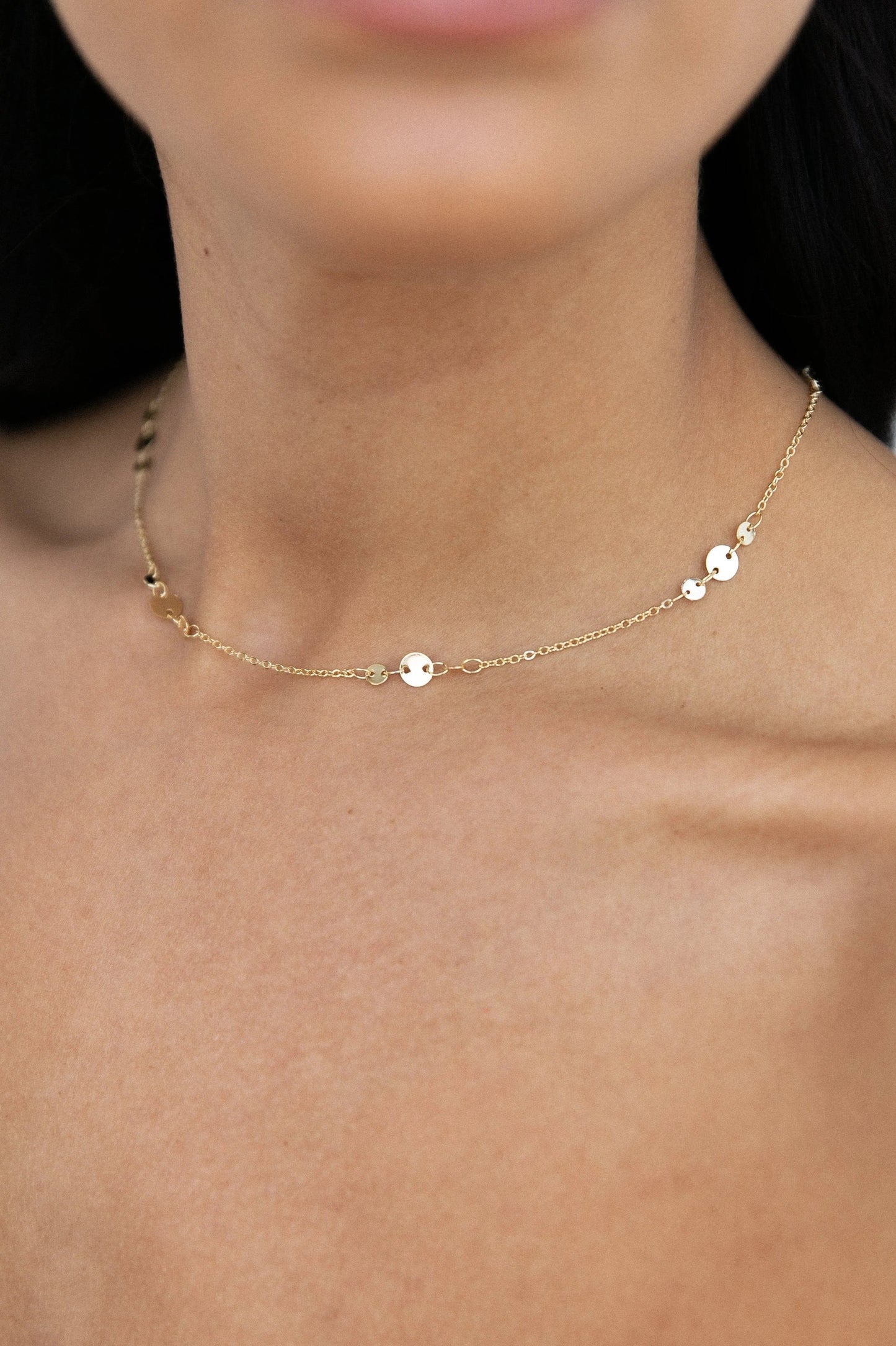 Fine Chain Choker Necklace