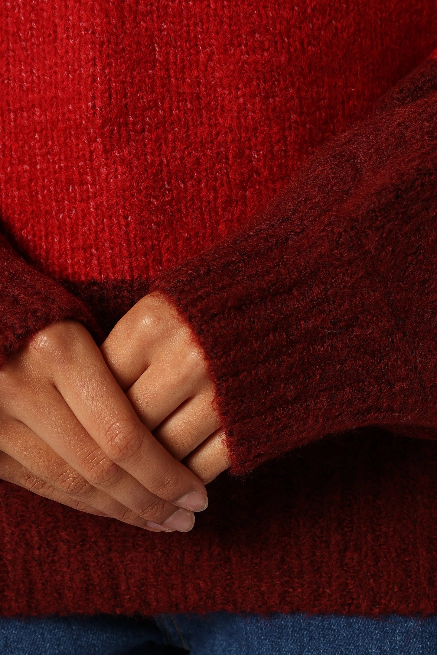 Multi-Stripe Crewneck Knit Sweater