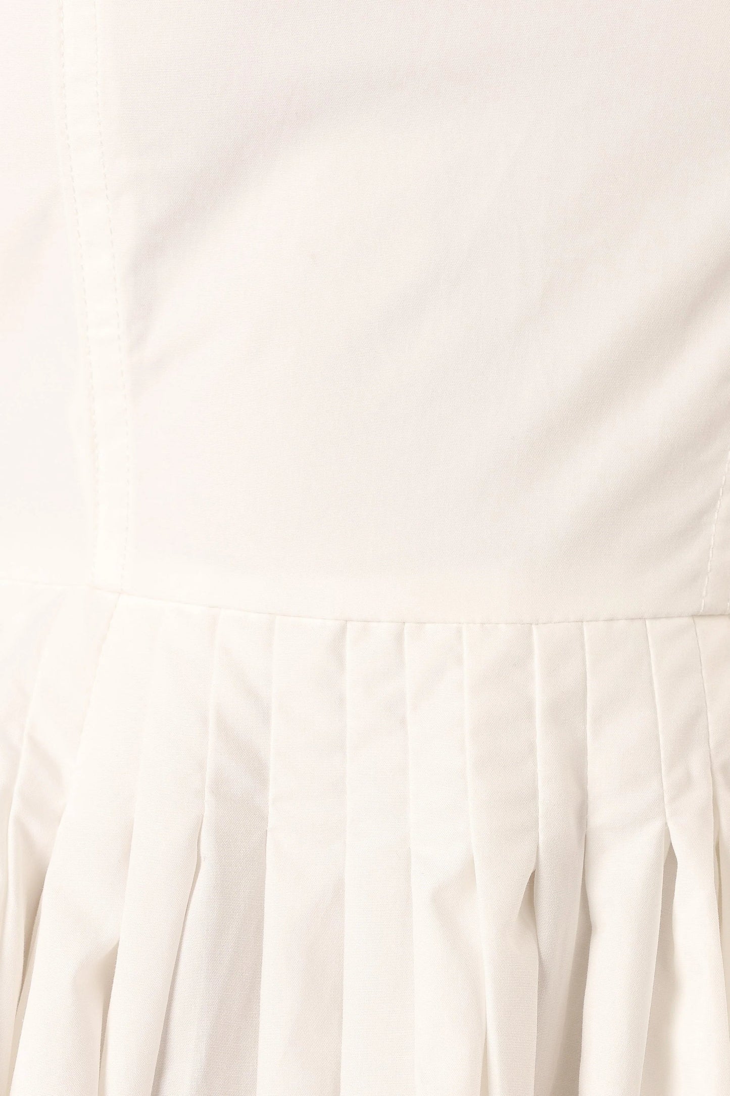 Pleated Mini Tie-Shoulder Dress