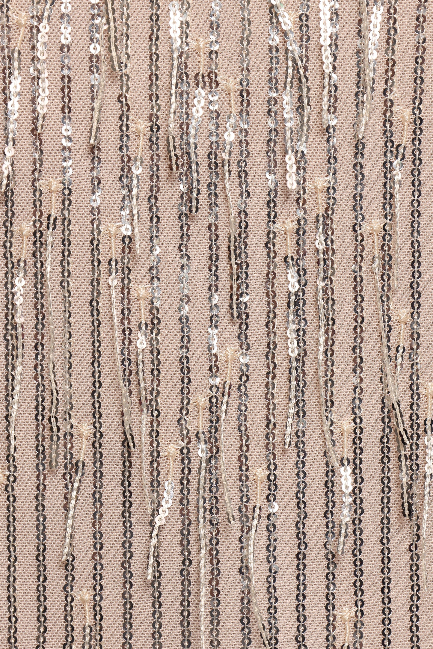 Black Sequin Fringe Shift Mini Dress