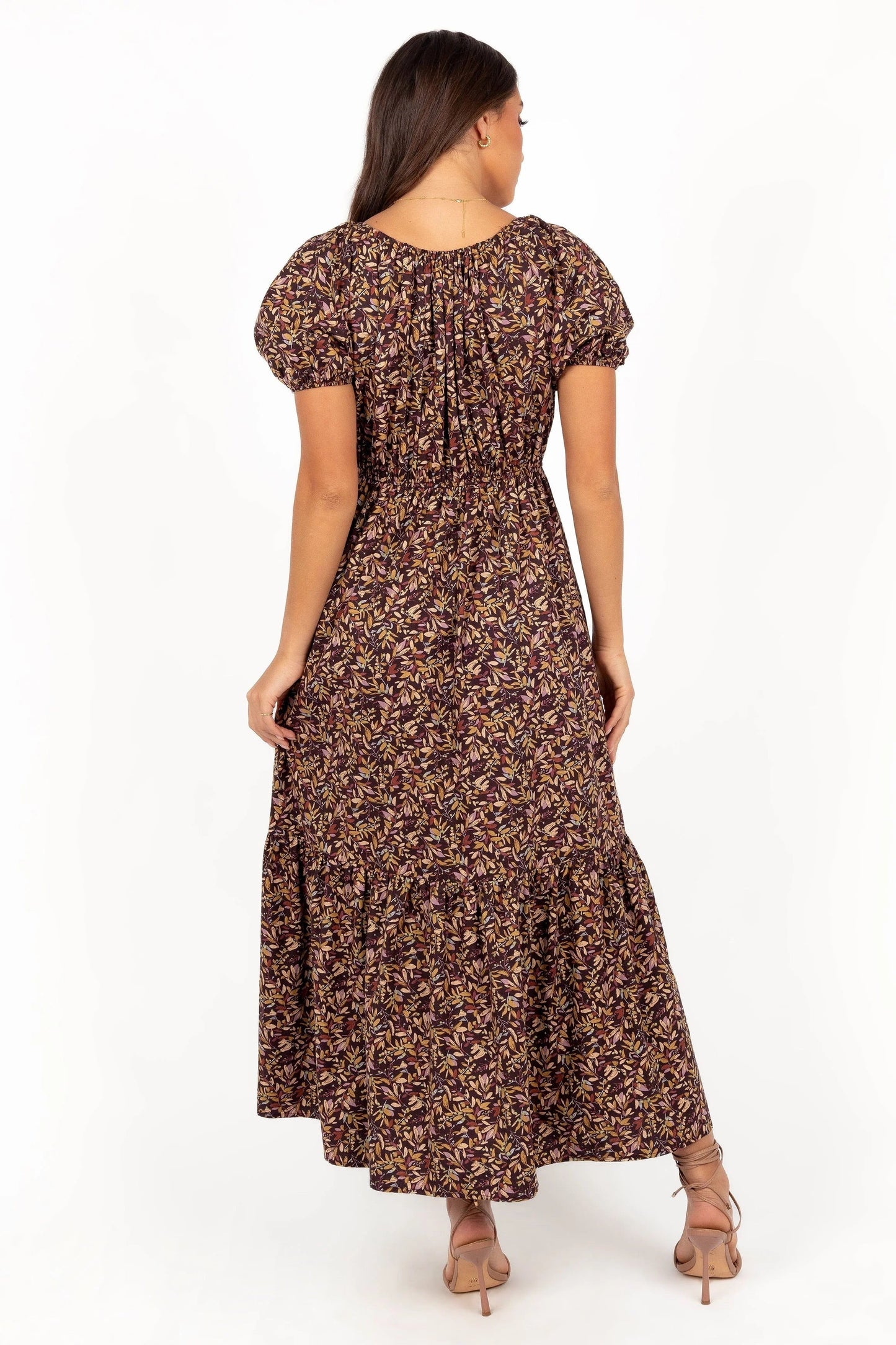 Drawstring Tie Midi Dress