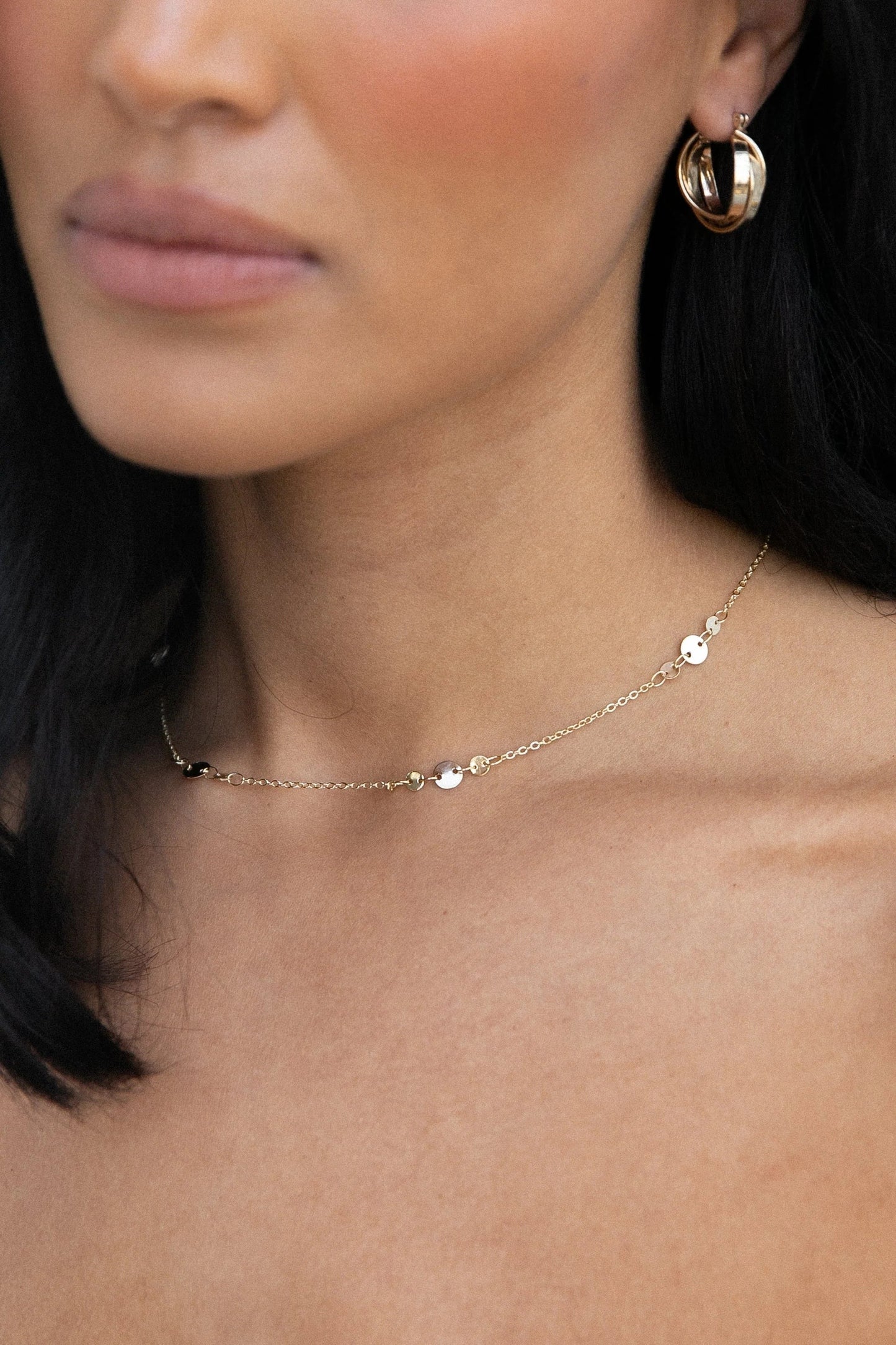 Fine Chain Choker Necklace