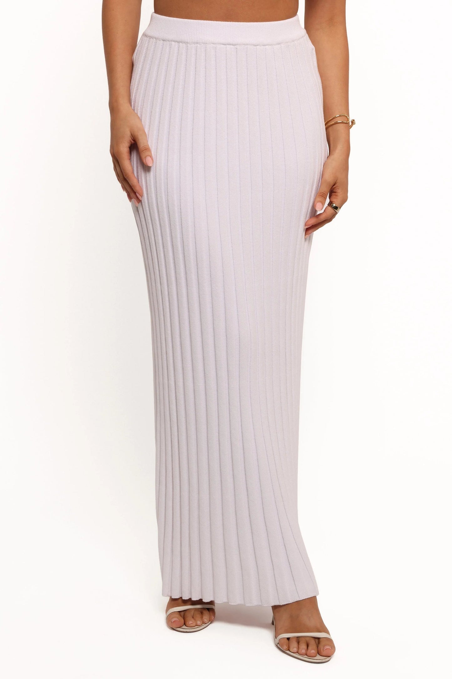 Ribbed Knit Maxi Skirt