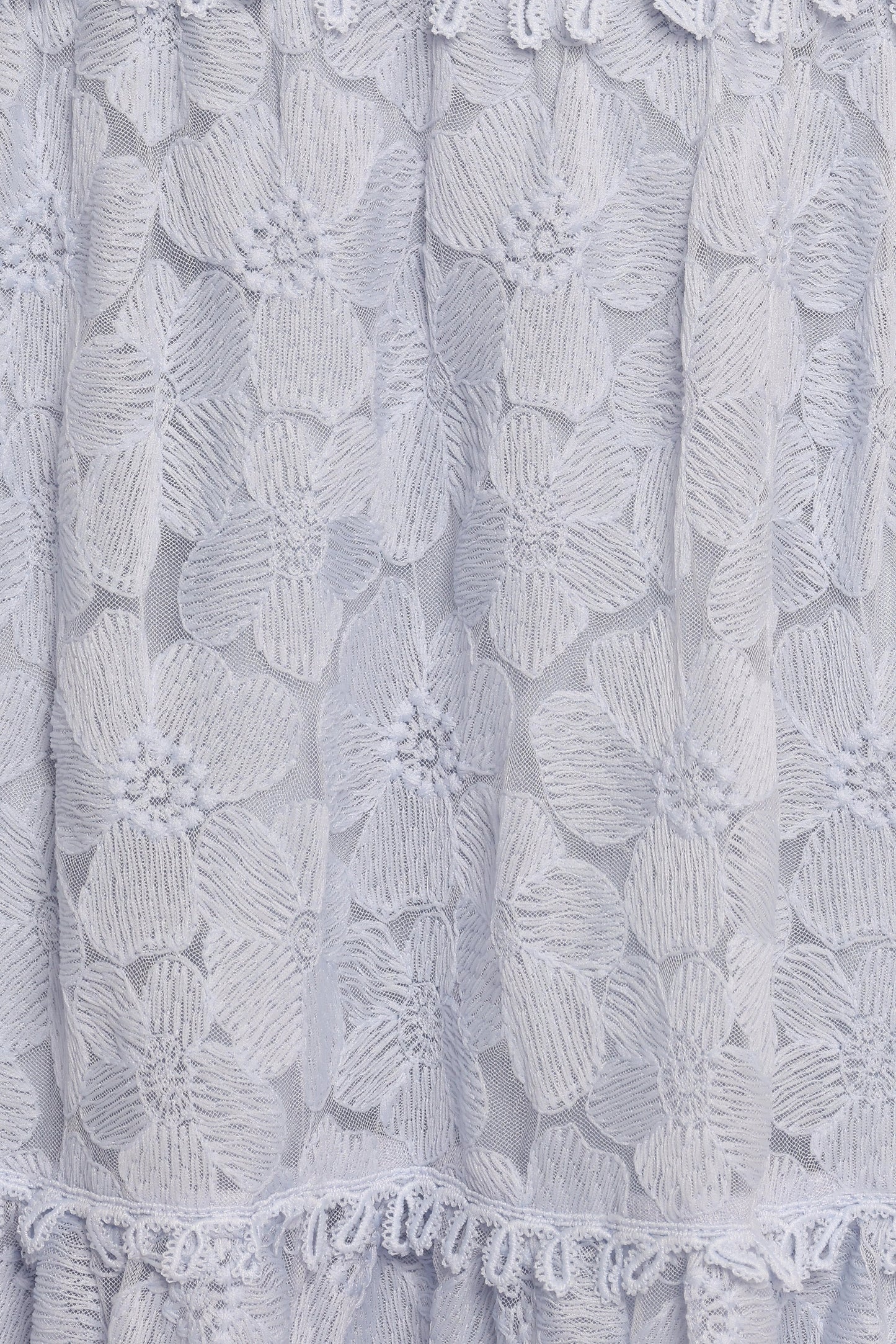 V-Neck Lace Overlay Midi Dress